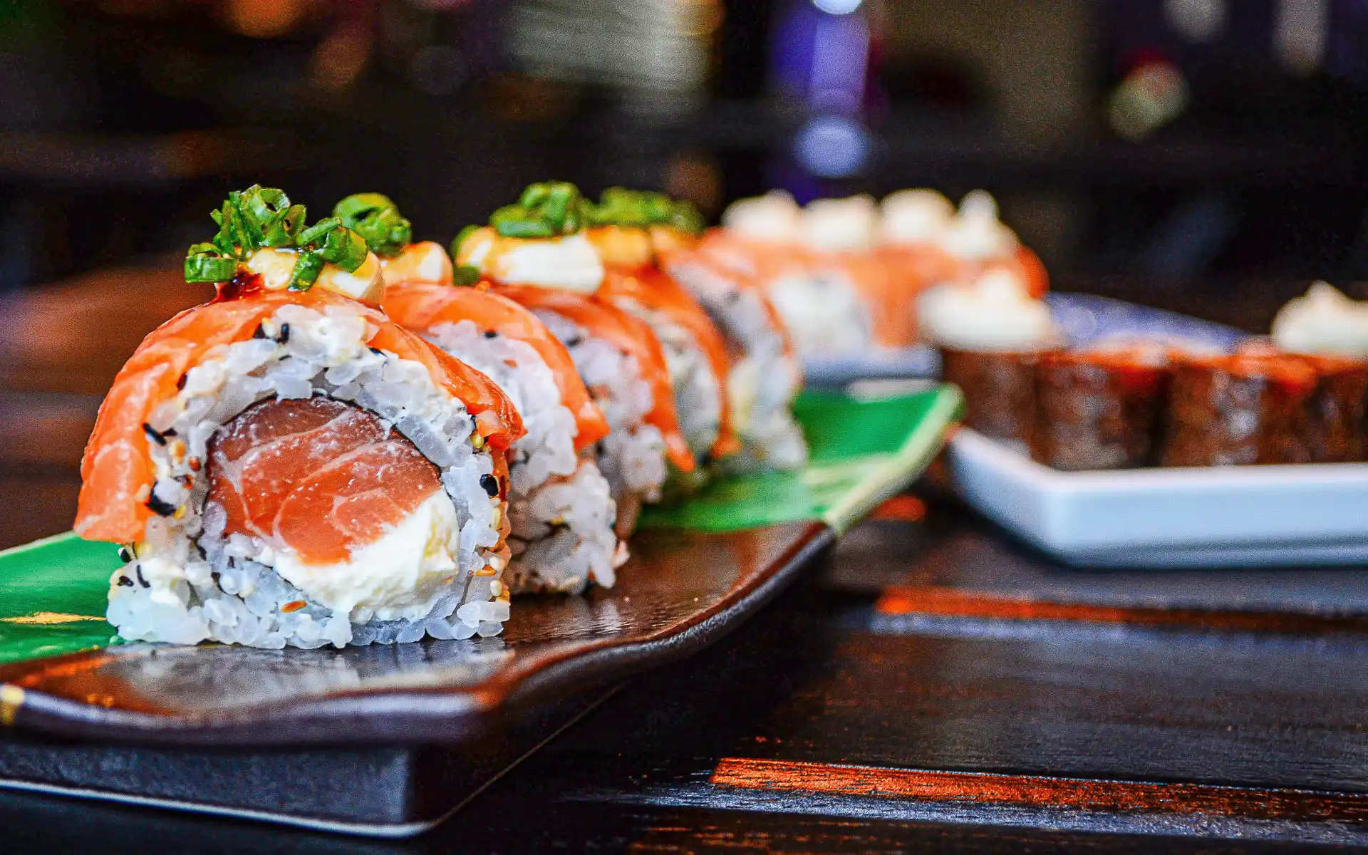 salmon sushi roll in mckinney
